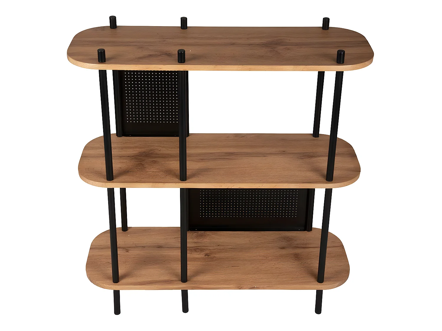 Regal aus Metall in Holzoptik Cabinet 80 x 30 x 83.5 cm