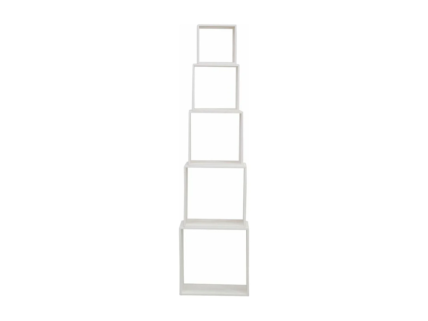 Étagères cube en bois de paulownia (Lot de 5)