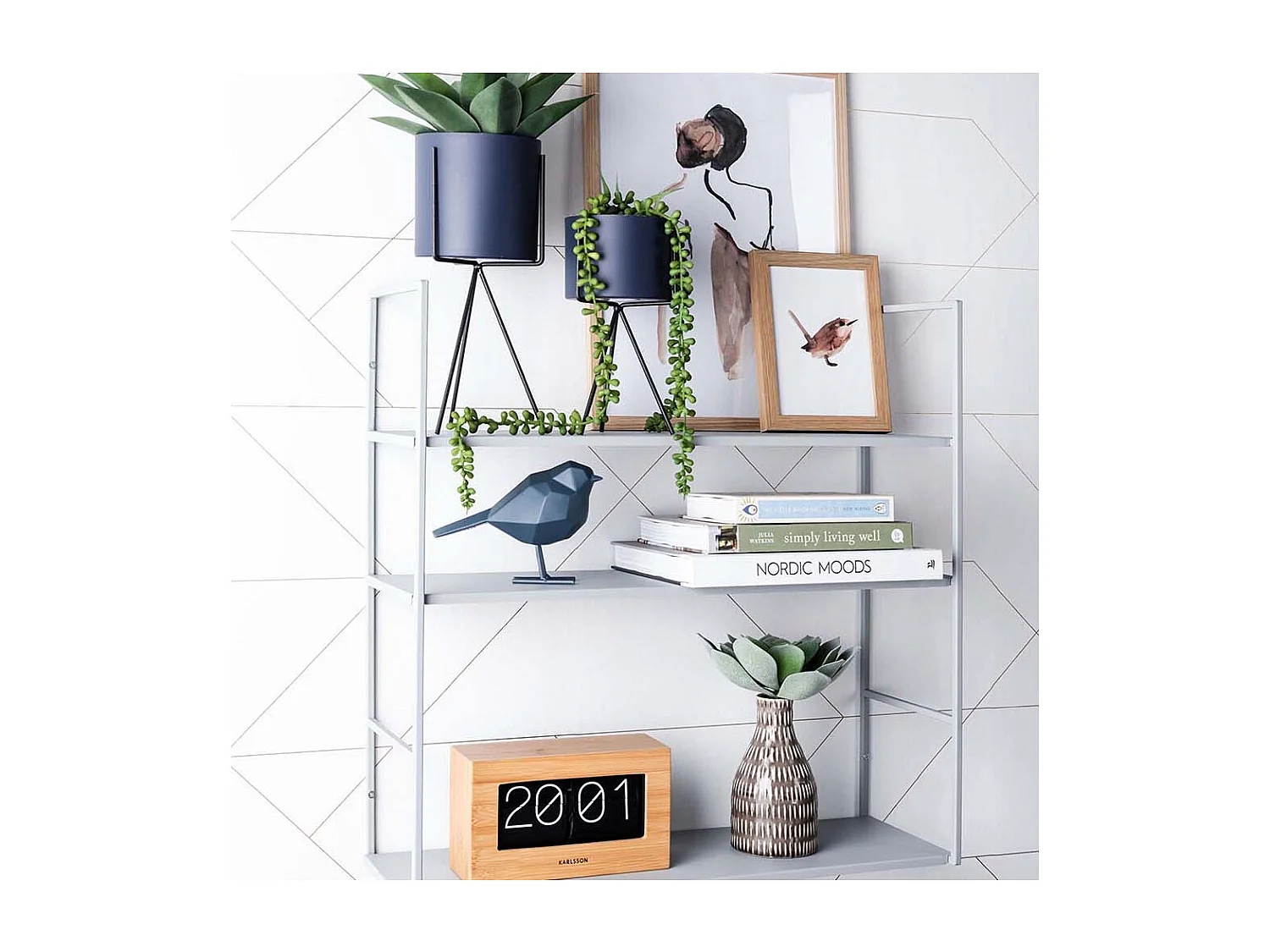 Etagère en métal Wall rack Gris