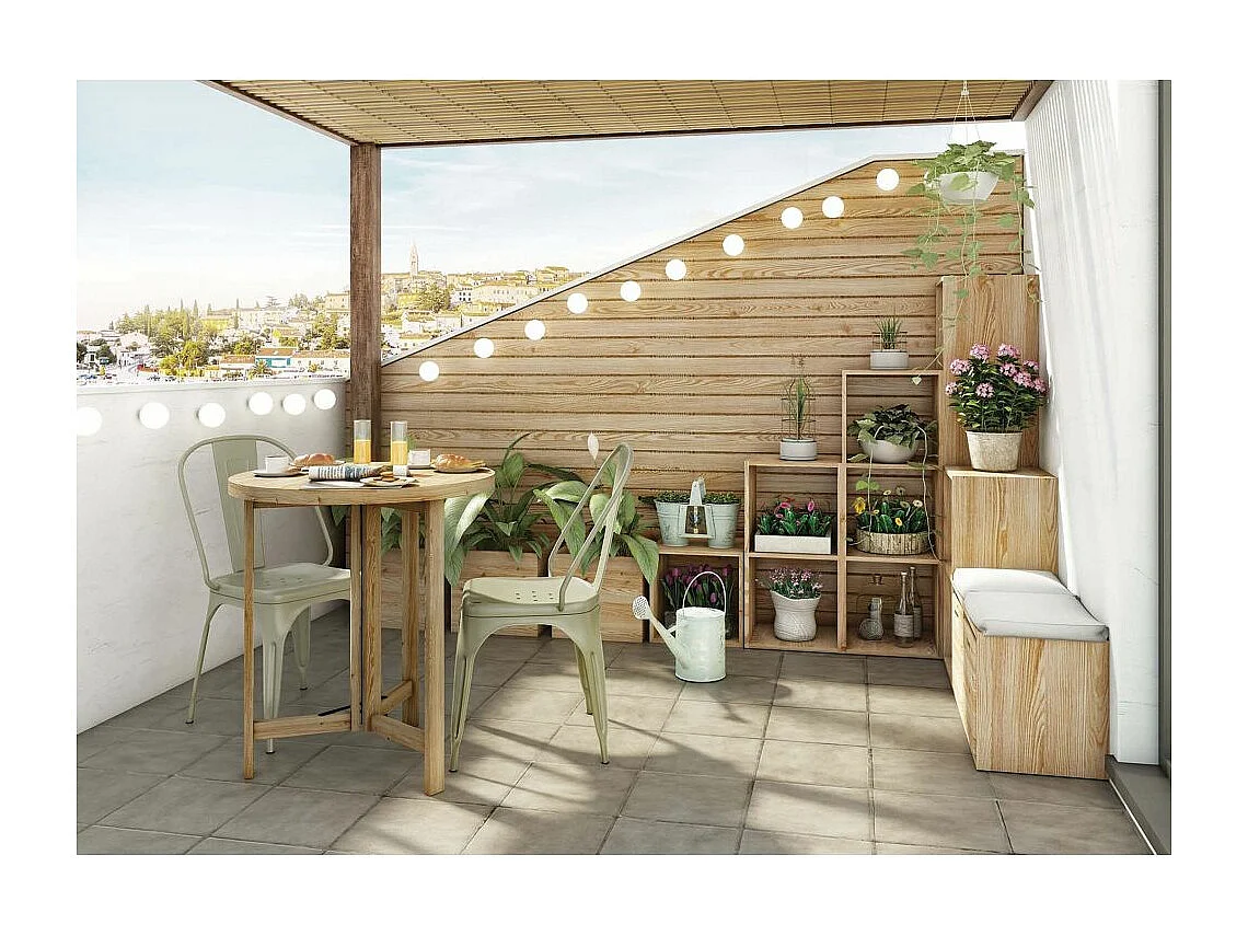 Modulares Regal aus Rohkiefernholz "Dinamic"