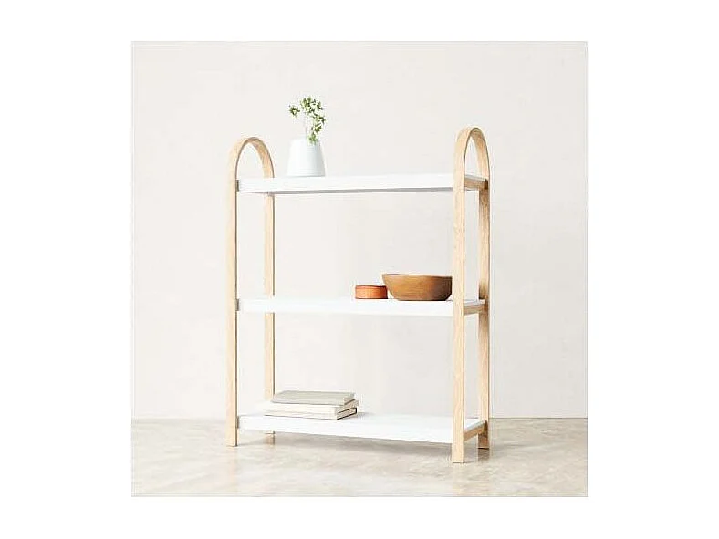 Étagère blanc et naturel Bellwood 3 étagères