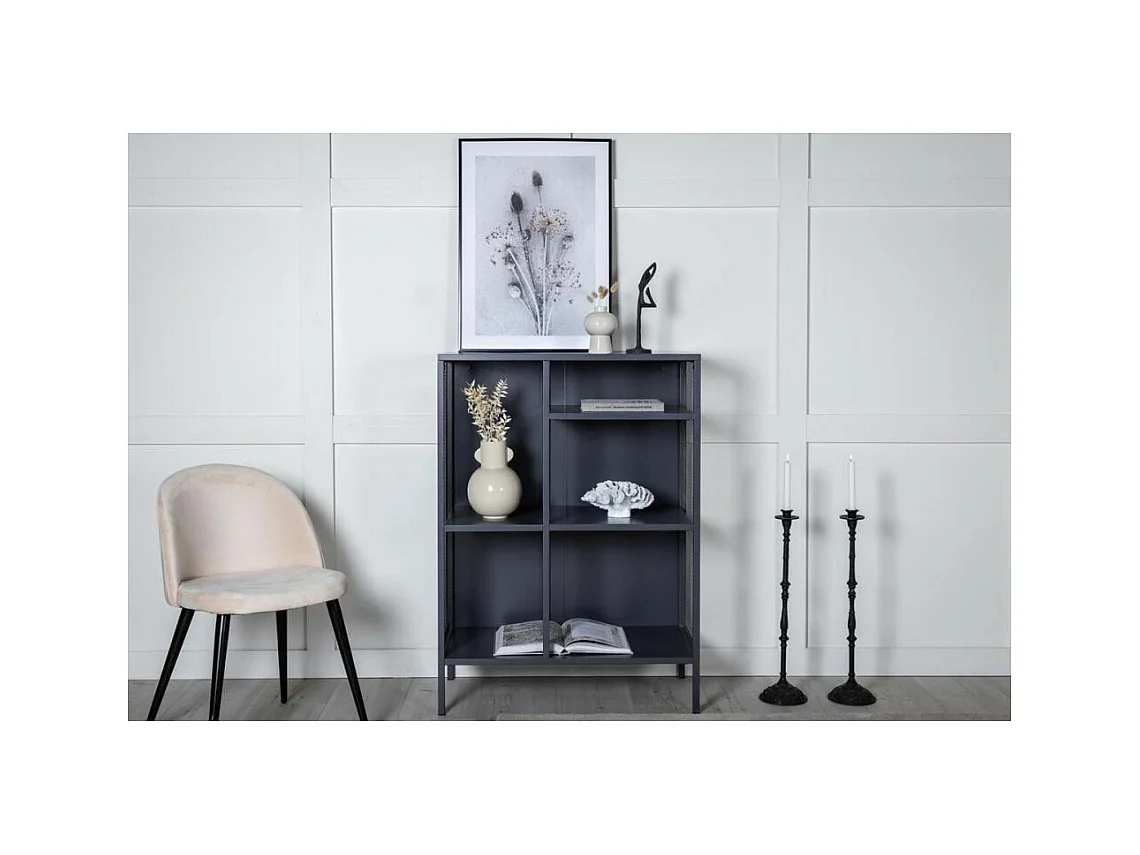 Étagère 3 Niveaux en Métal "Misha" 110cm Gris