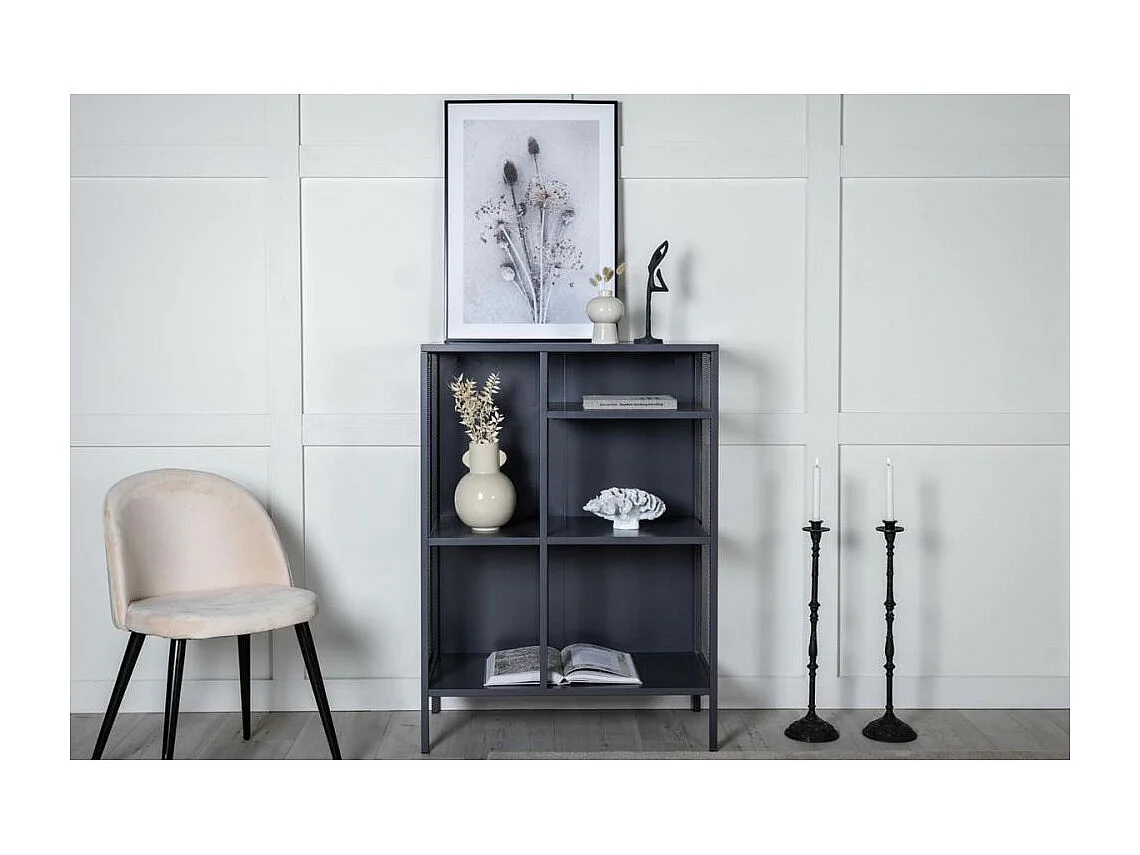 Étagère 3 Niveaux en Métal "Misha" 110cm Gris