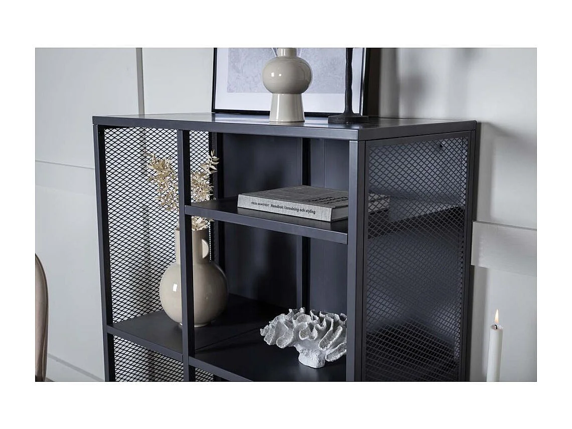 Étagère 3 Niveaux en Métal "Misha" 110cm Gris