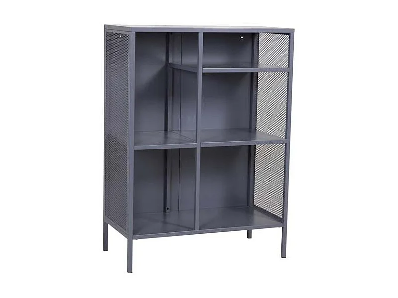 Étagère 3 Niveaux en Métal "Misha" 110cm Gris