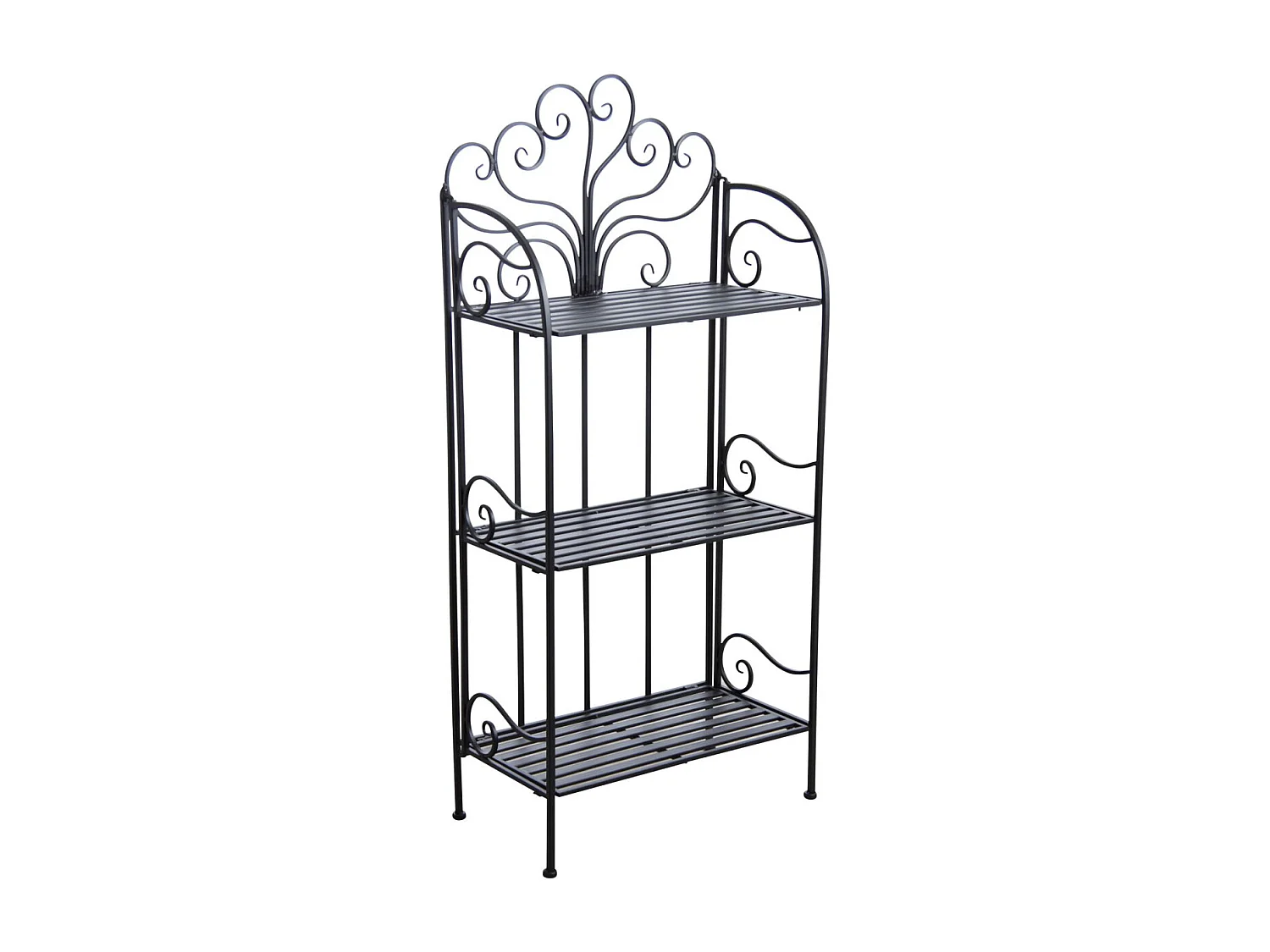 Etagère pliante en métal Arabesques 3 tablettes