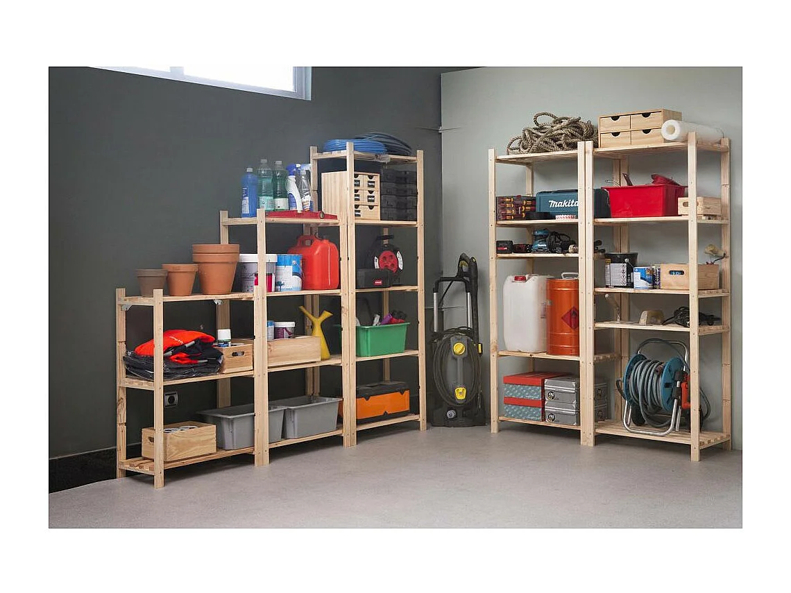 Etagère en kit profondeur 30 cm Natura 4 tablettes