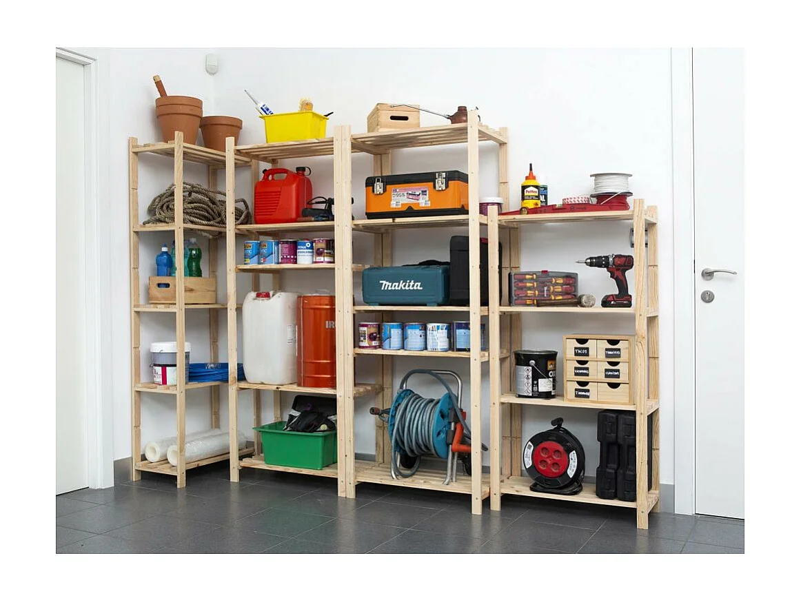 Etagère en kit profondeur 30 cm Natura 4 tablettes