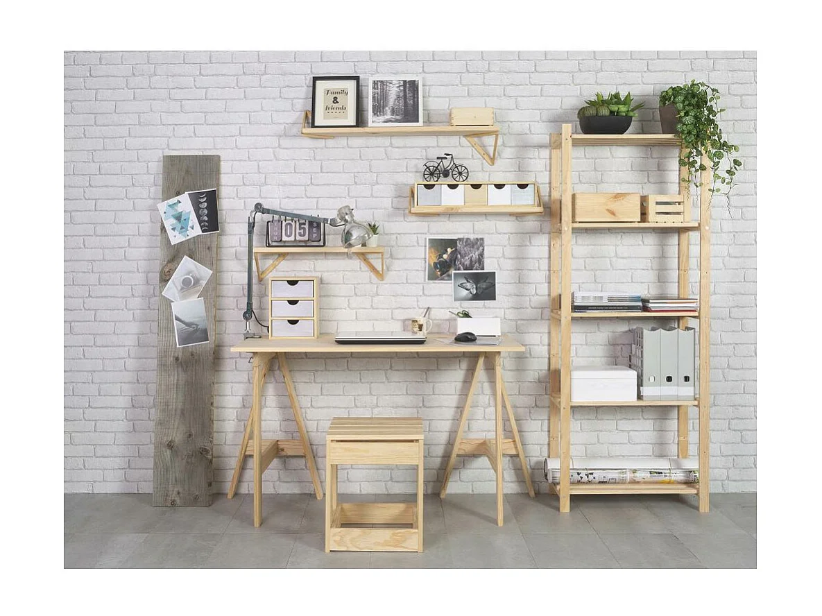 Etagère en kit profondeur 30 cm Natura 4 tablettes