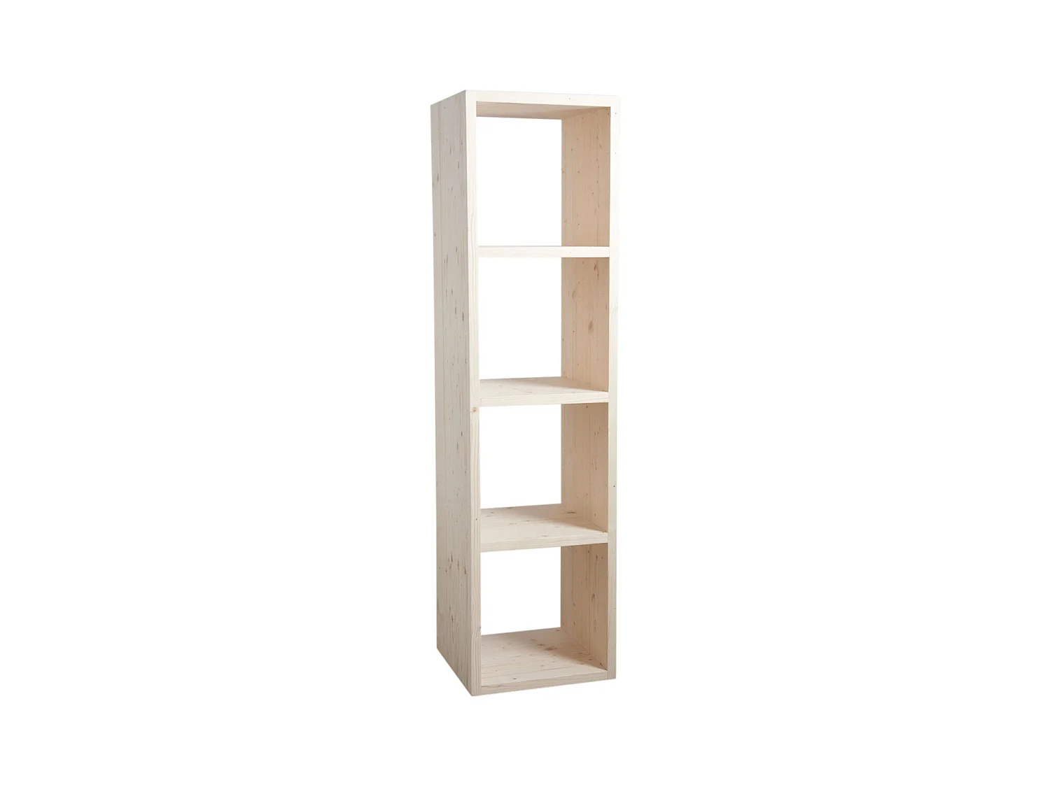 Etagère modulable 4 cases en épicéa 4 cases