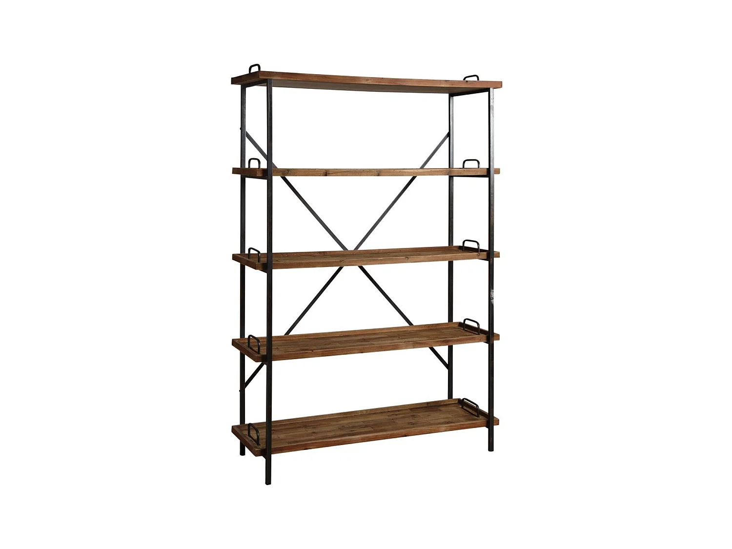 Etagère en bois et métal 5 niveaux