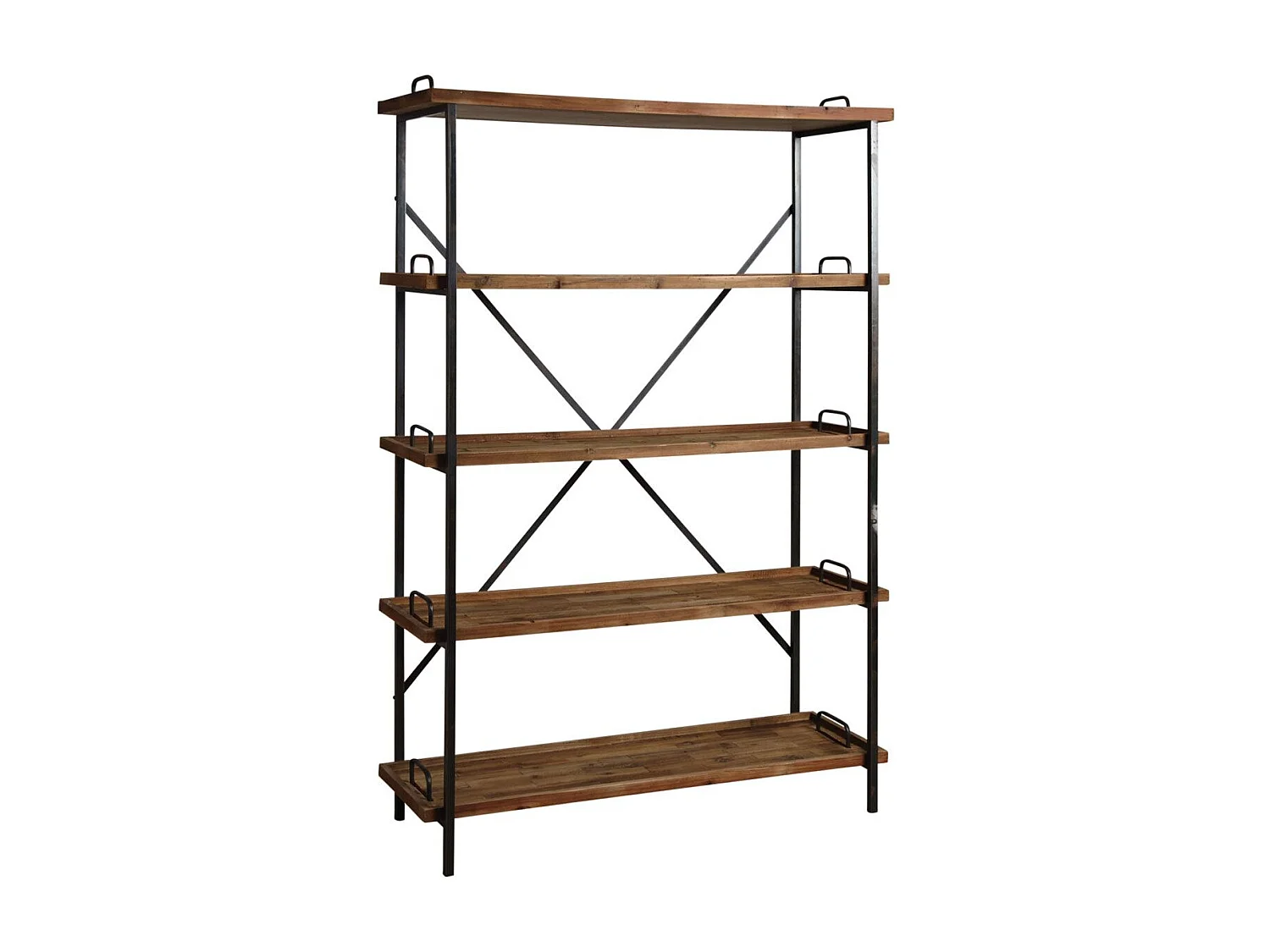 Etagère en bois et métal 5 niveaux