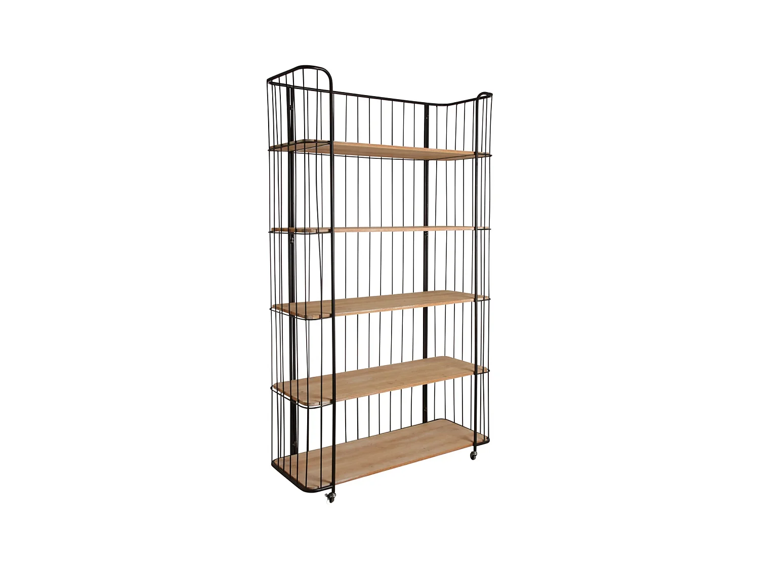 Étagère style industriel sur roulettes 5 Niveaux