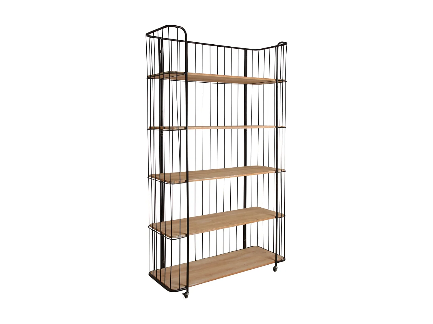 Étagère style industriel sur roulettes 5 Niveaux