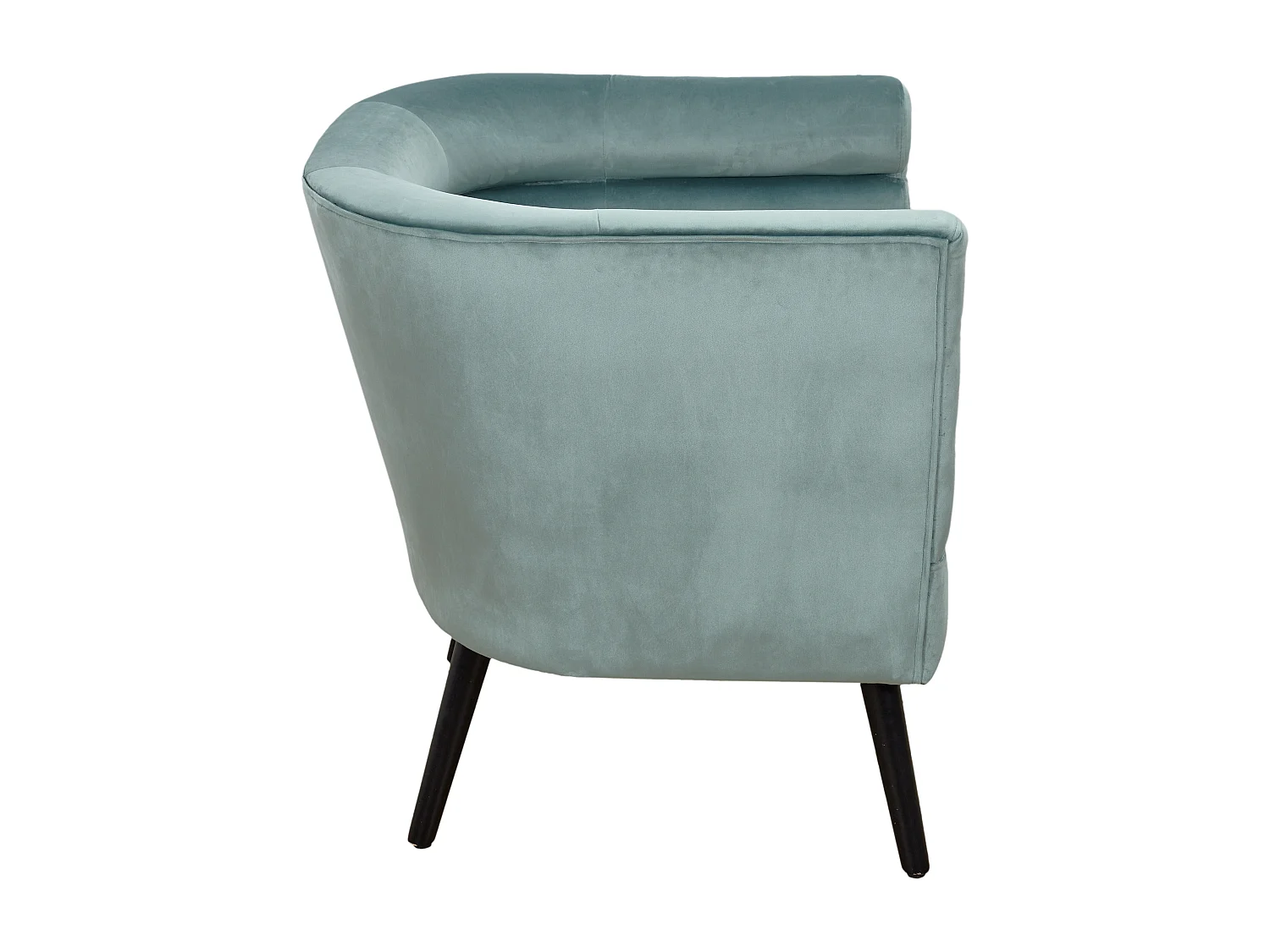 Fauteuil Amelia Velours Vert Vert, Gris, Noir