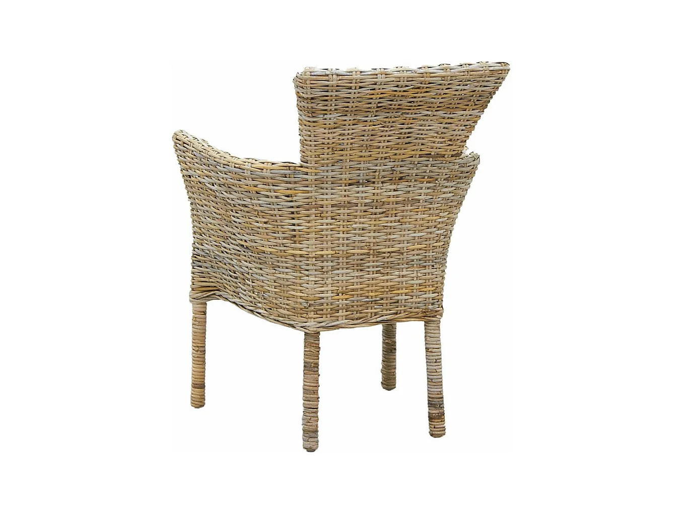 Fauteuil en poelet gris