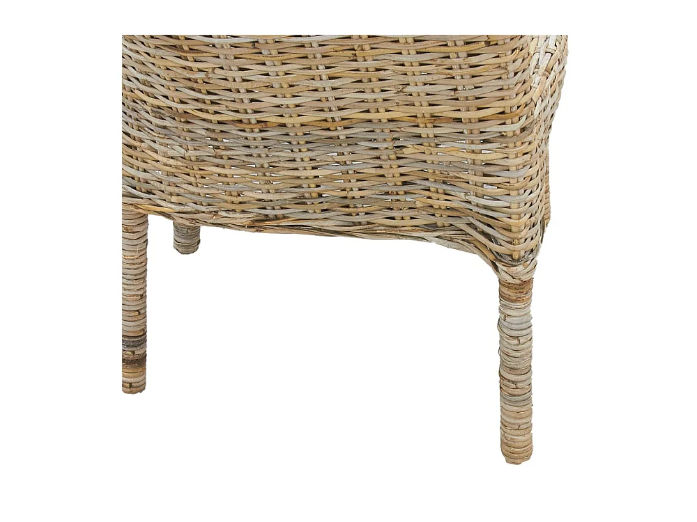 Fauteuil en poelet gris