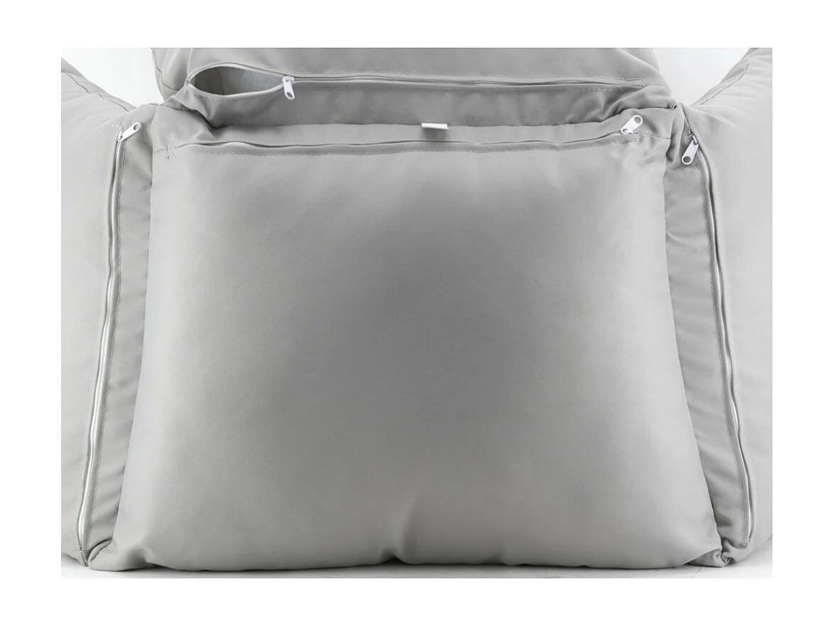 Fauteuil oeuf gris en polyrésine sur pied Lawang