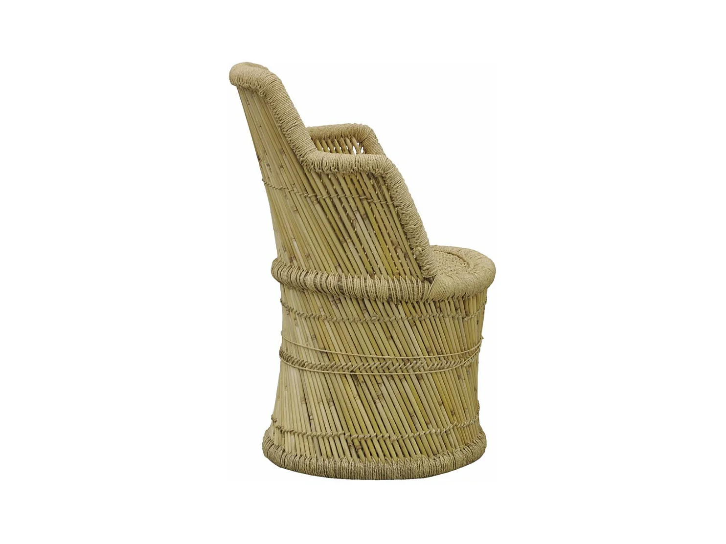 Fauteuil en roseau naturel