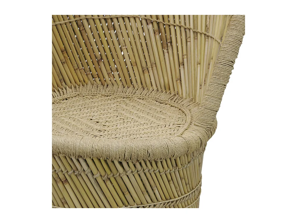 Fauteuil en roseau naturel