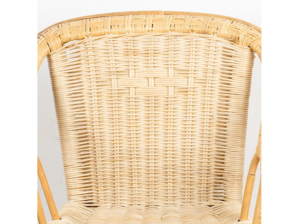 Fauteuil enfant en rotin Loni Naturel
