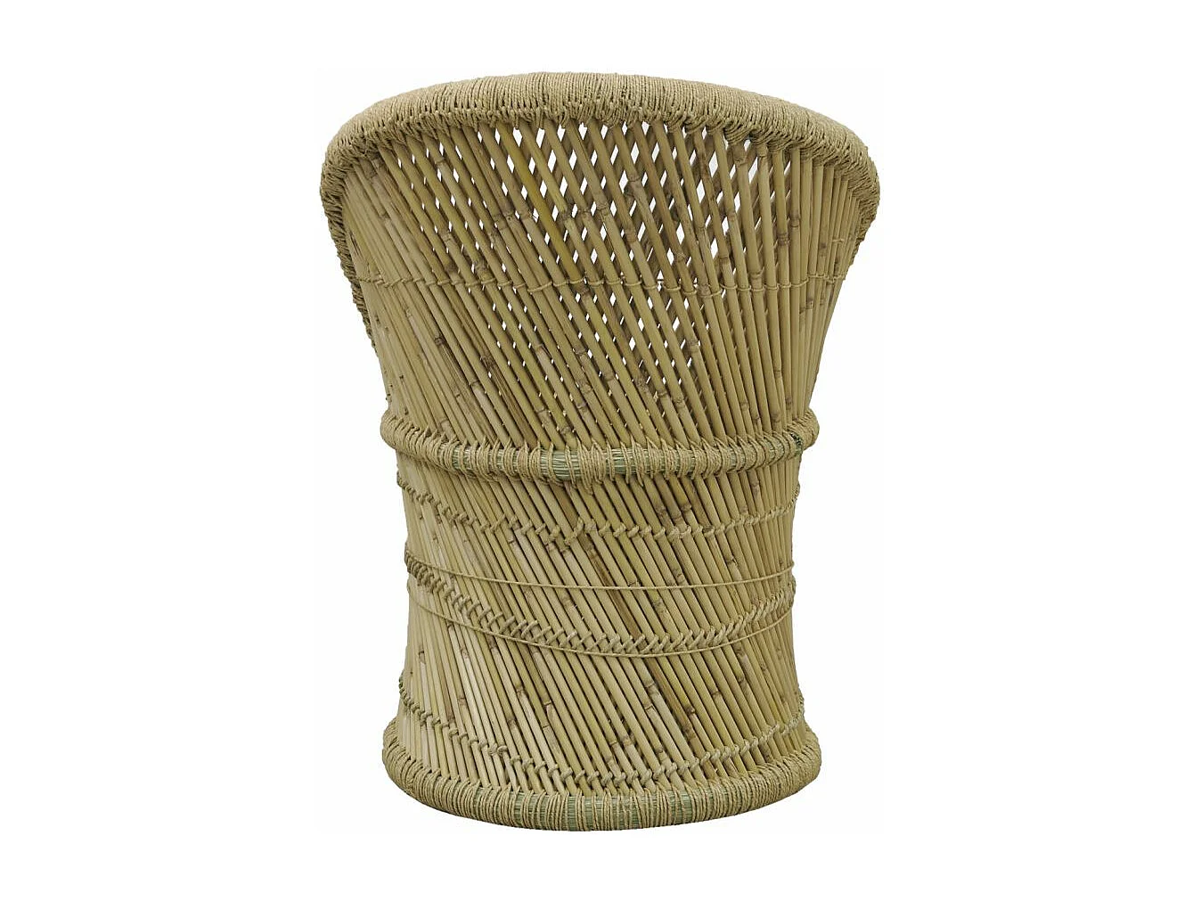 Fauteuil rond en roseau naturel