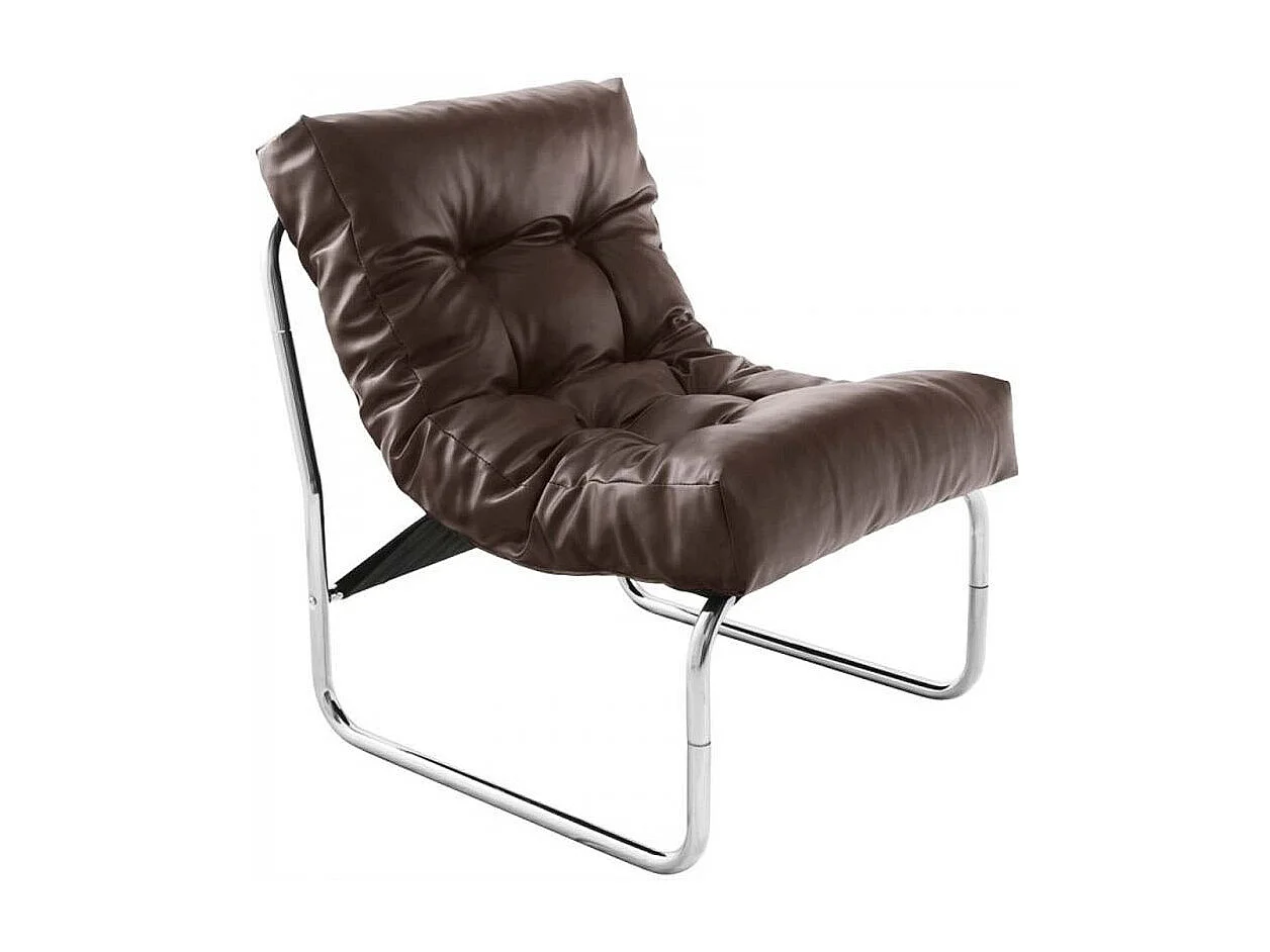 Fauteuil Design "Clip" 76cm Marron