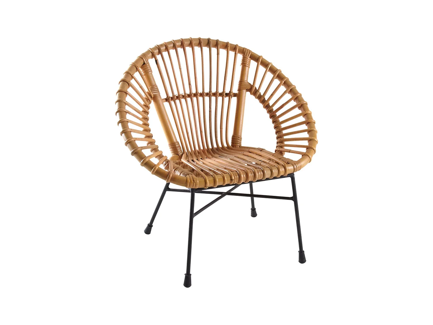 Fauteuil enfant soleil rotin