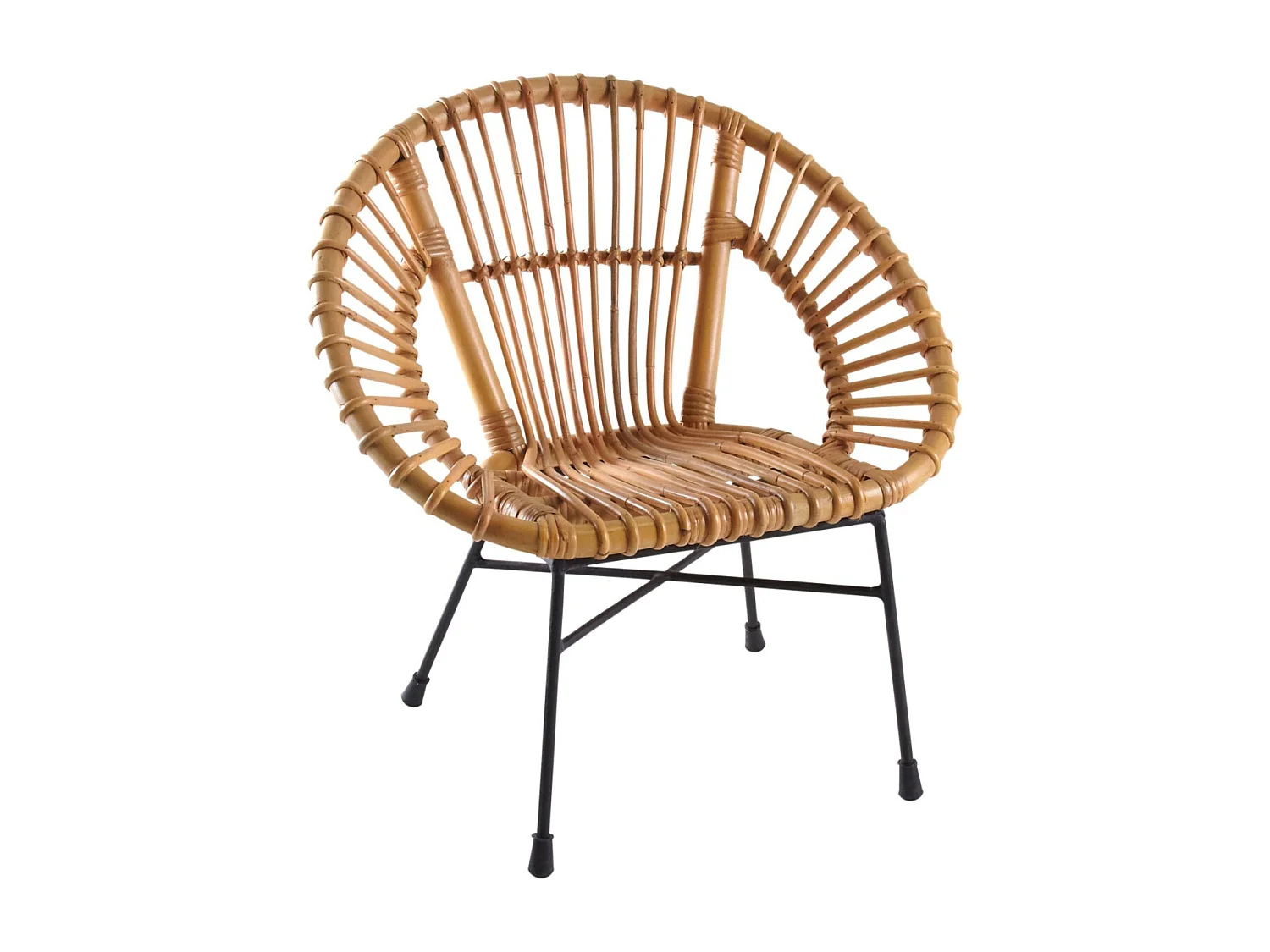 Fauteuil enfant soleil rotin