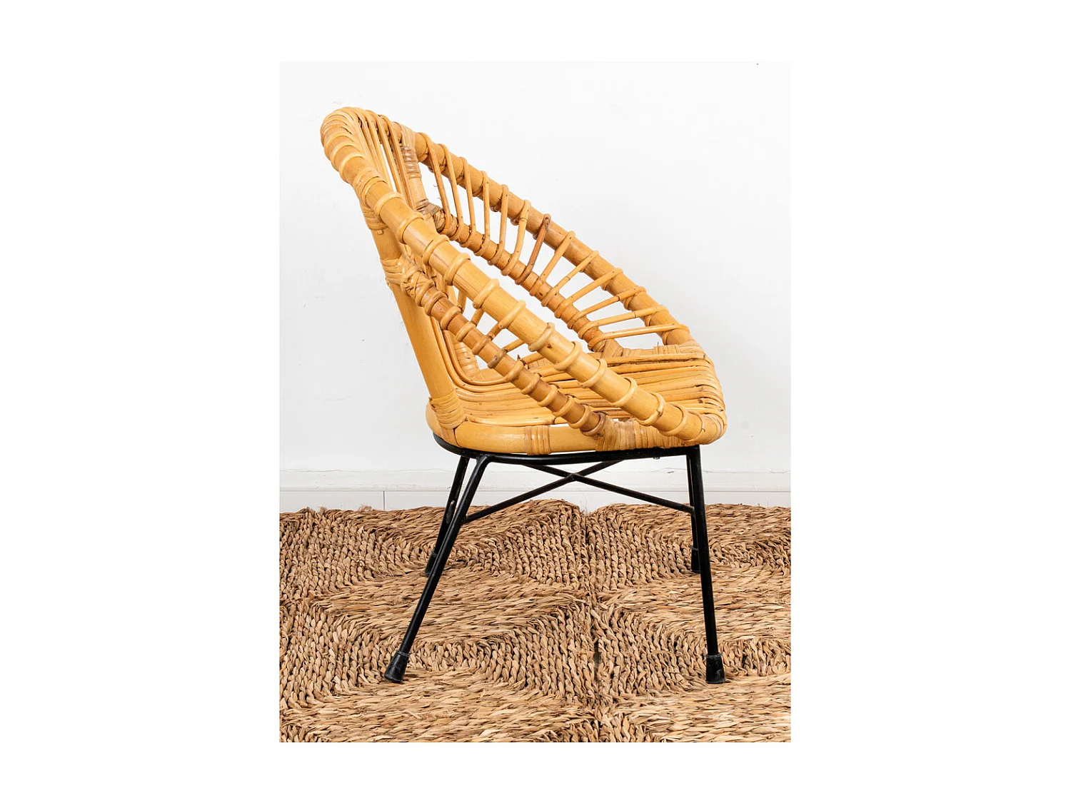 Fauteuil enfant soleil rotin