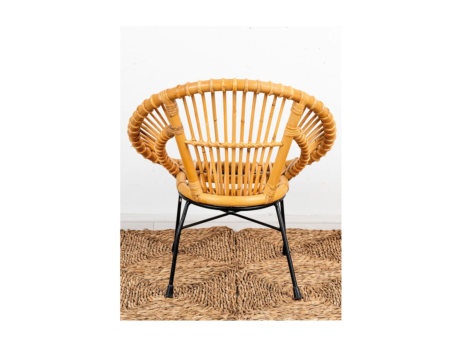 Fauteuil enfant soleil rotin
