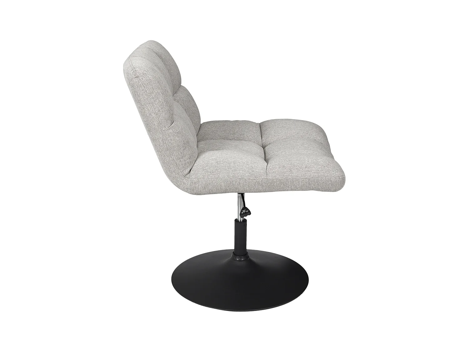 Fauteuil Pivotant Anton Gris Gris, Noir