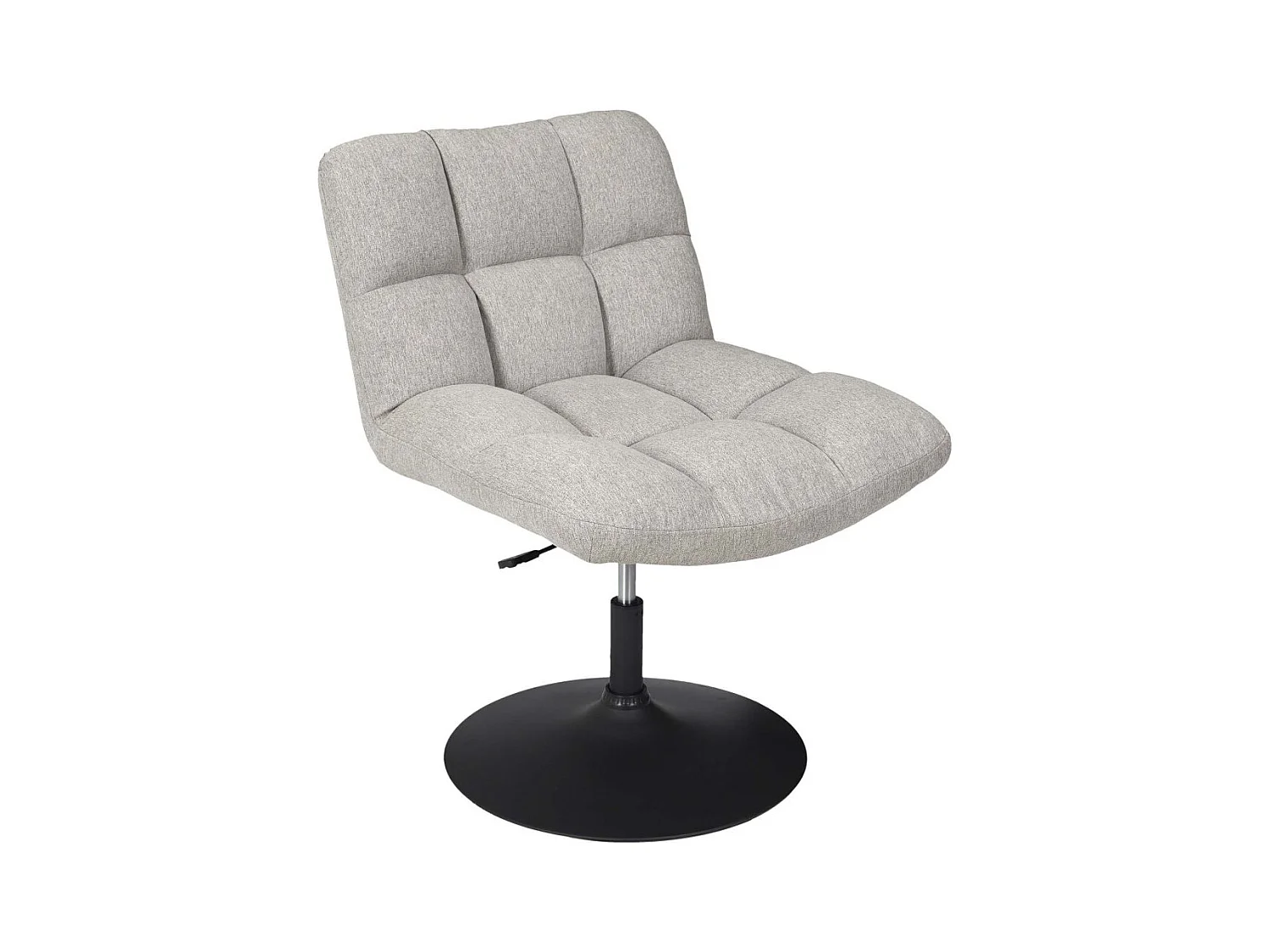 Fauteuil Pivotant Anton Gris Gris, Noir
