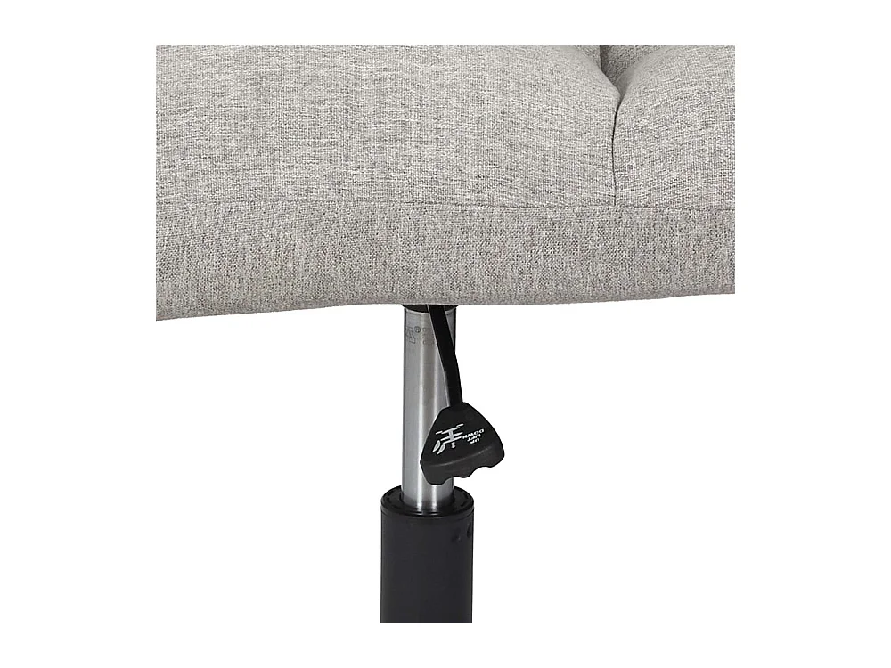 Fauteuil Pivotant Anton Gris Gris, Noir