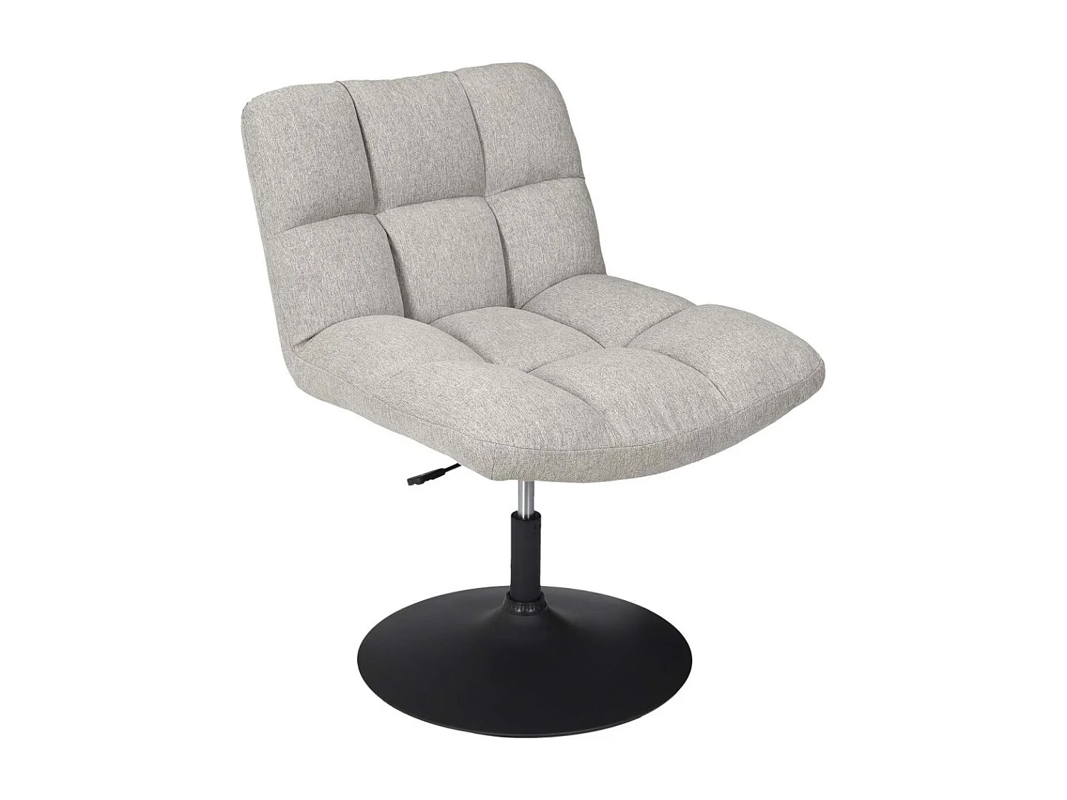 Fauteuil Pivotant Anton Gris Gris, Noir