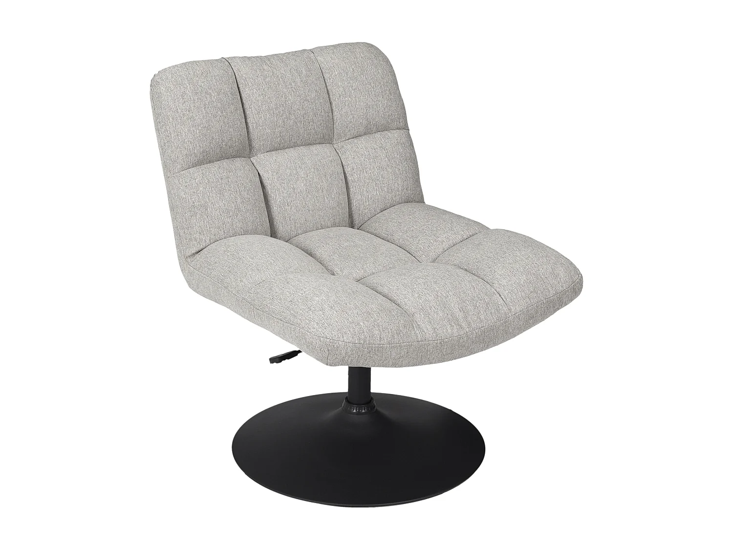 Fauteuil Pivotant Anton Gris Gris, Noir