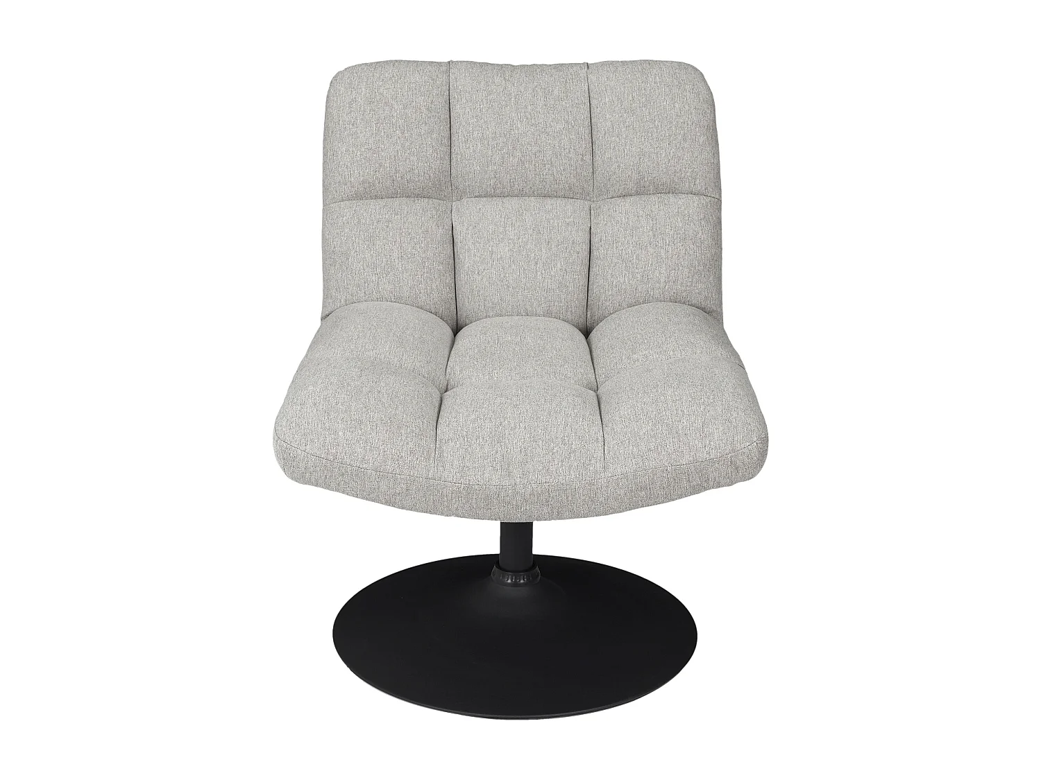 Fauteuil Pivotant Anton Gris Gris, Noir