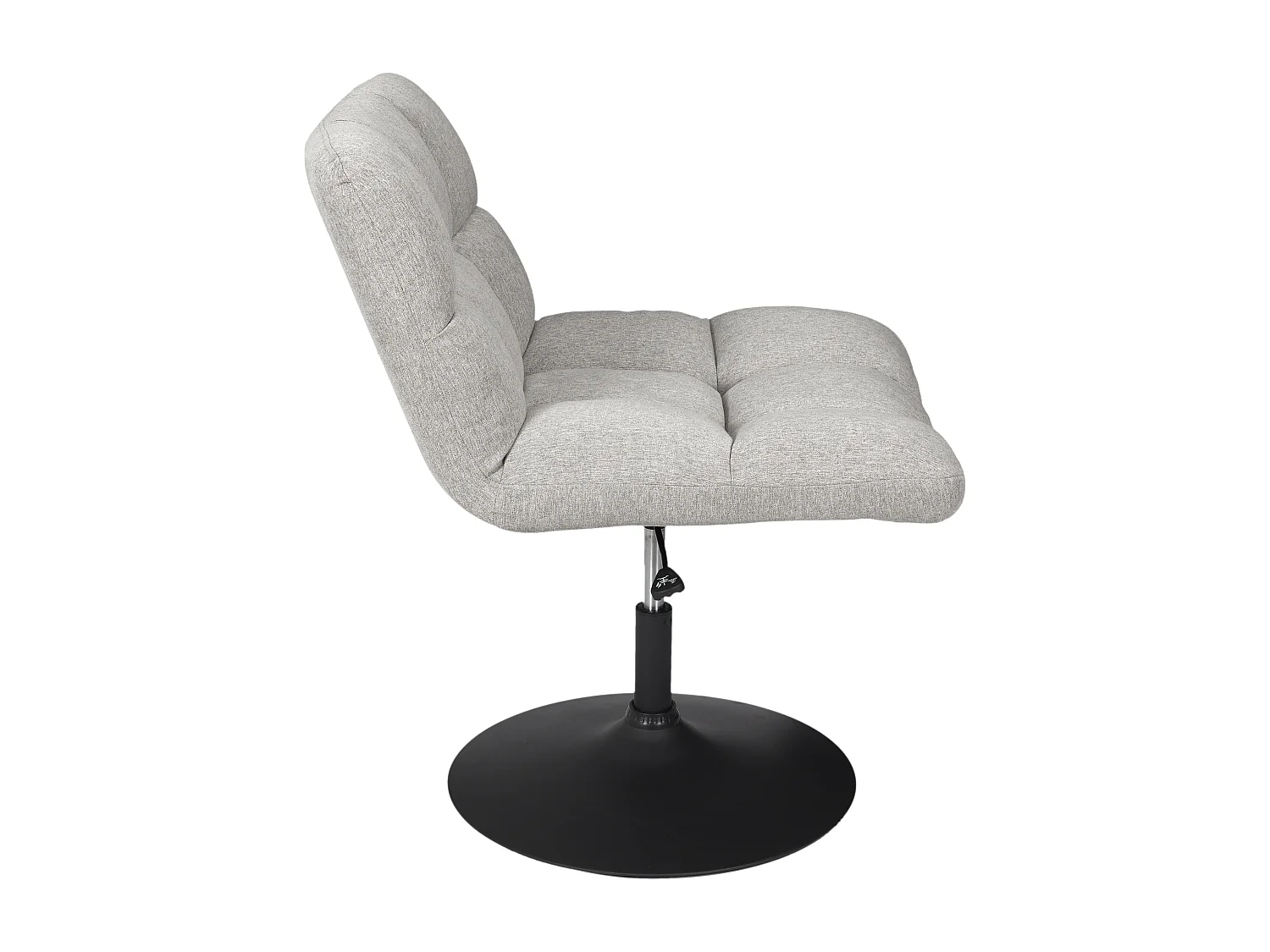 Fauteuil Pivotant Anton Gris Gris, Noir