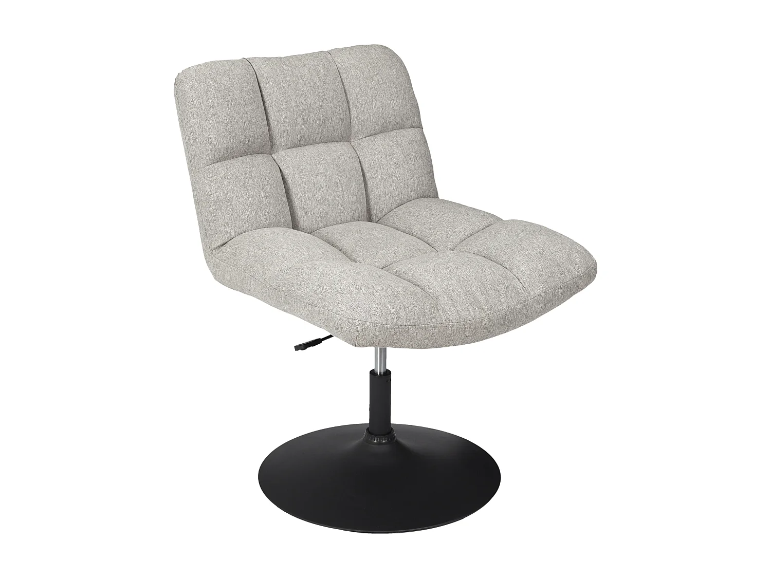 Fauteuil Pivotant Anton Gris Gris, Noir