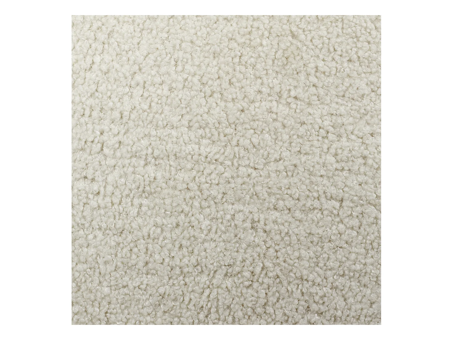 Fauteuil Design Bouclette "Shirley" 77cm Blanc