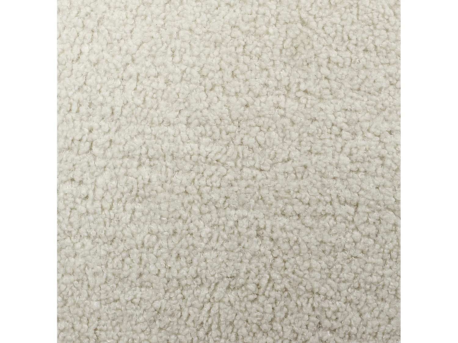 Fauteuil Design Bouclette "Shirley" 77cm Blanc