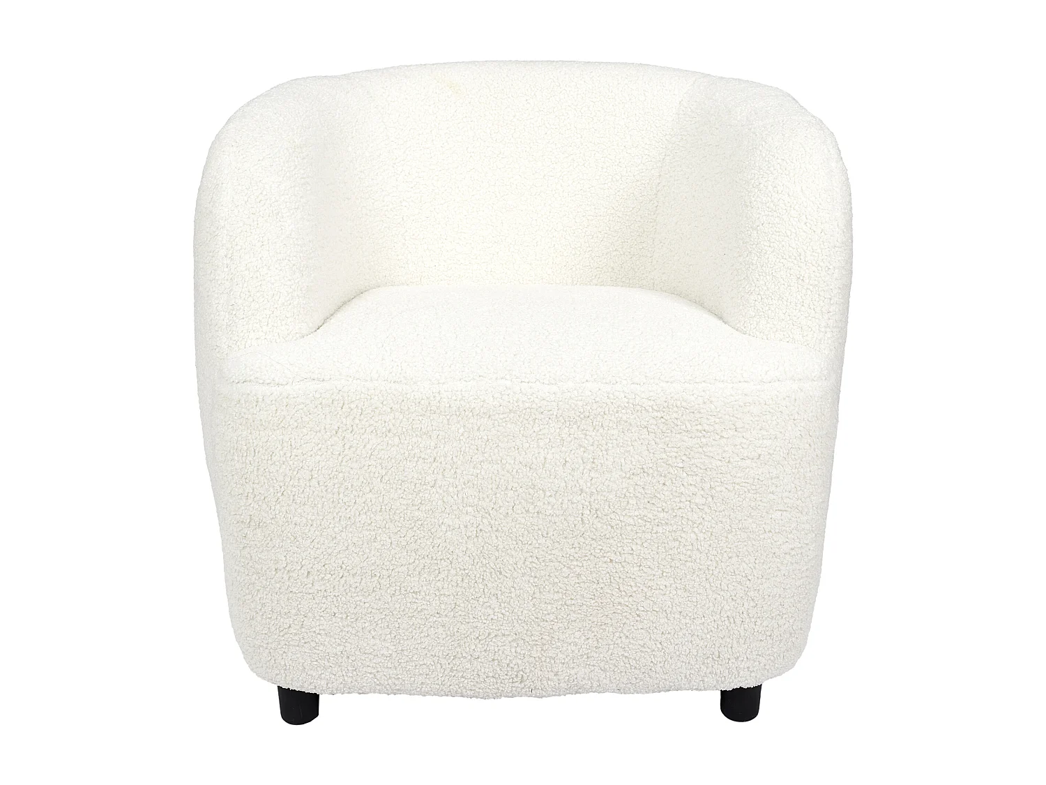 Fauteuil Kim Bouclette Blanc