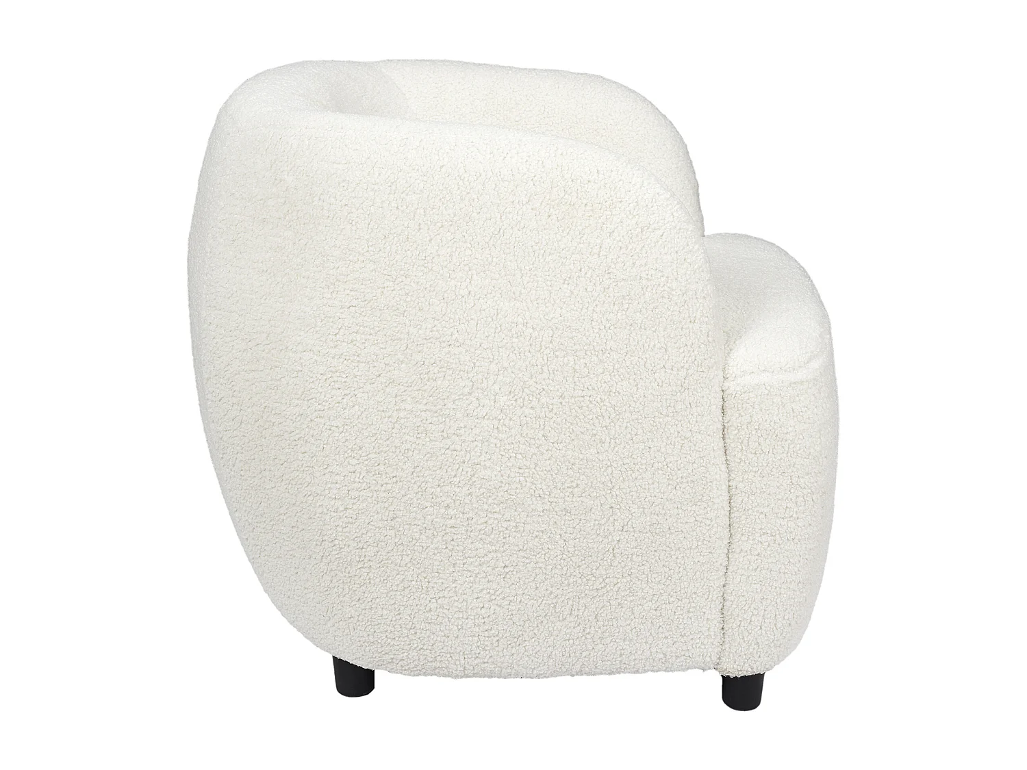 Fauteuil Kim Bouclette Blanc