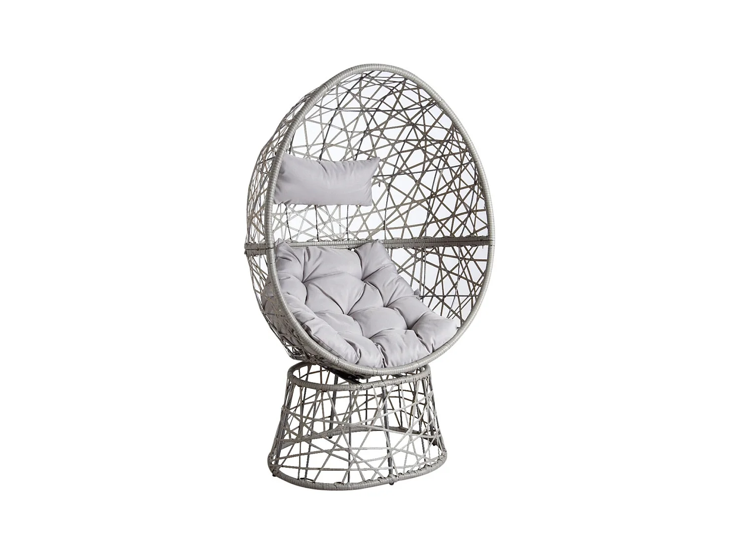 Fauteuil oeuf pivotant en polyrésine