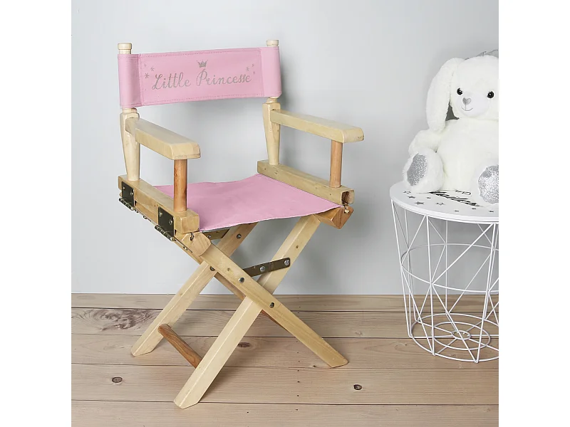 Chaise Directeur Enfant Rose