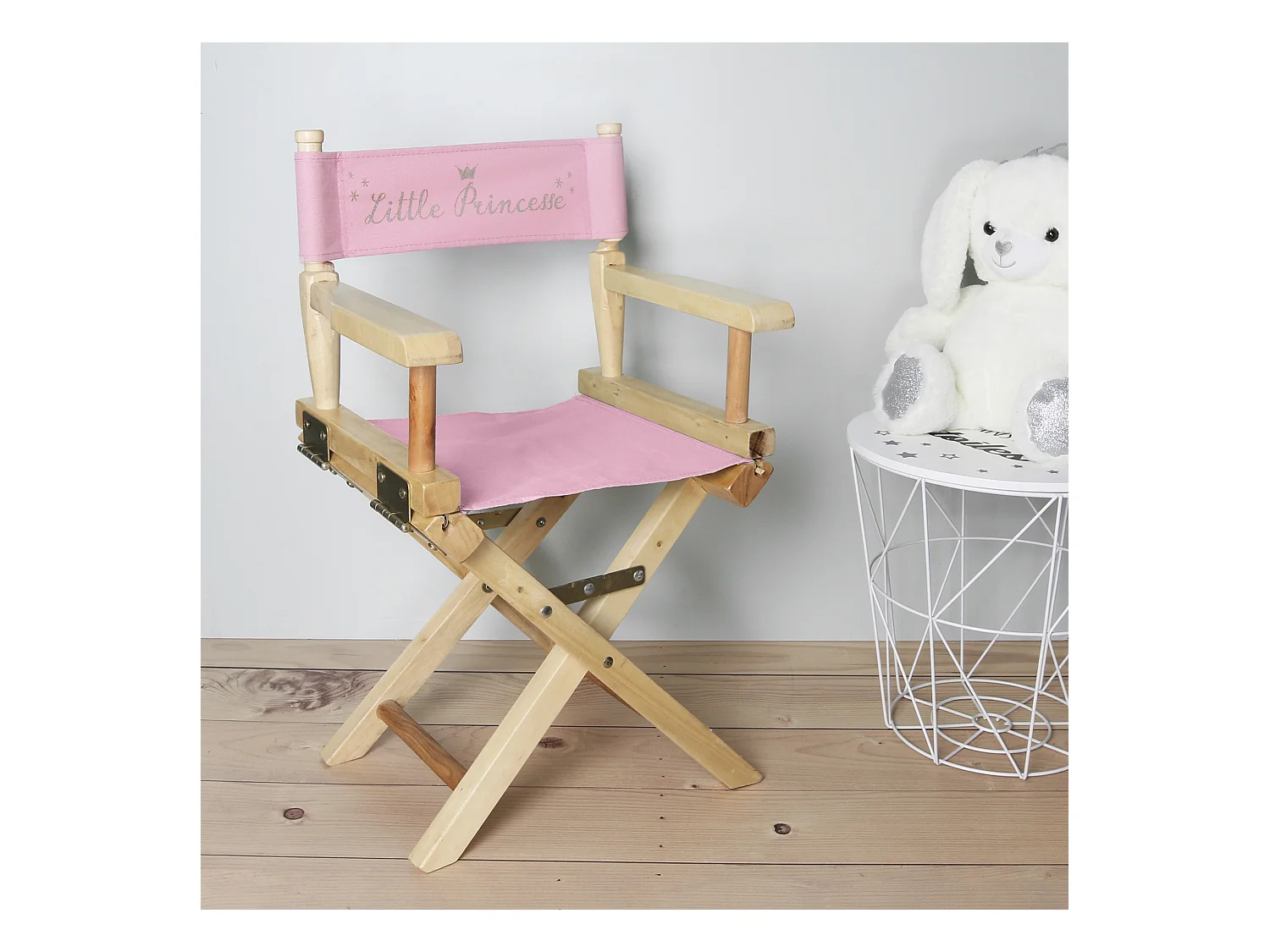 Chaise Directeur Enfant Rose