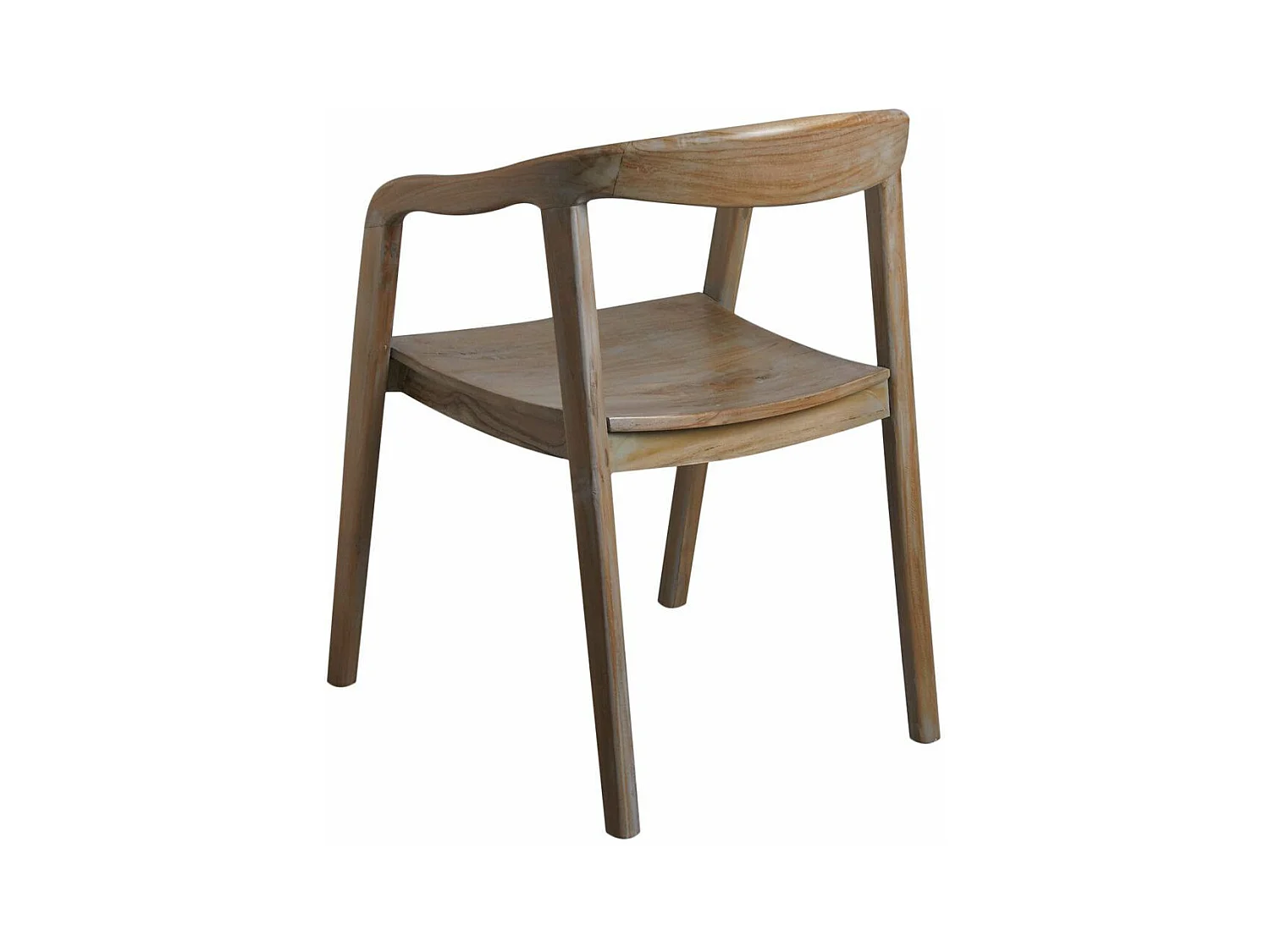 Fauteuil en teck patiné Ciamis