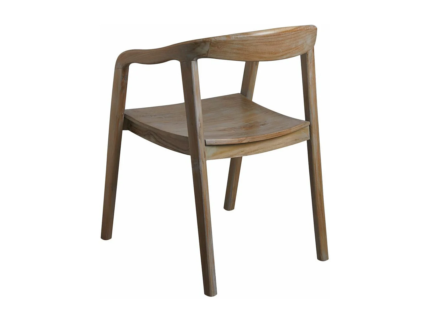 Fauteuil en teck patiné Ciamis