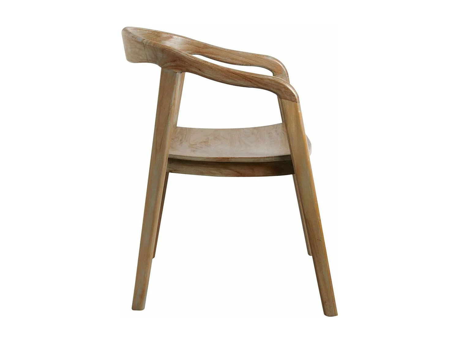 Fauteuil en teck patiné Ciamis