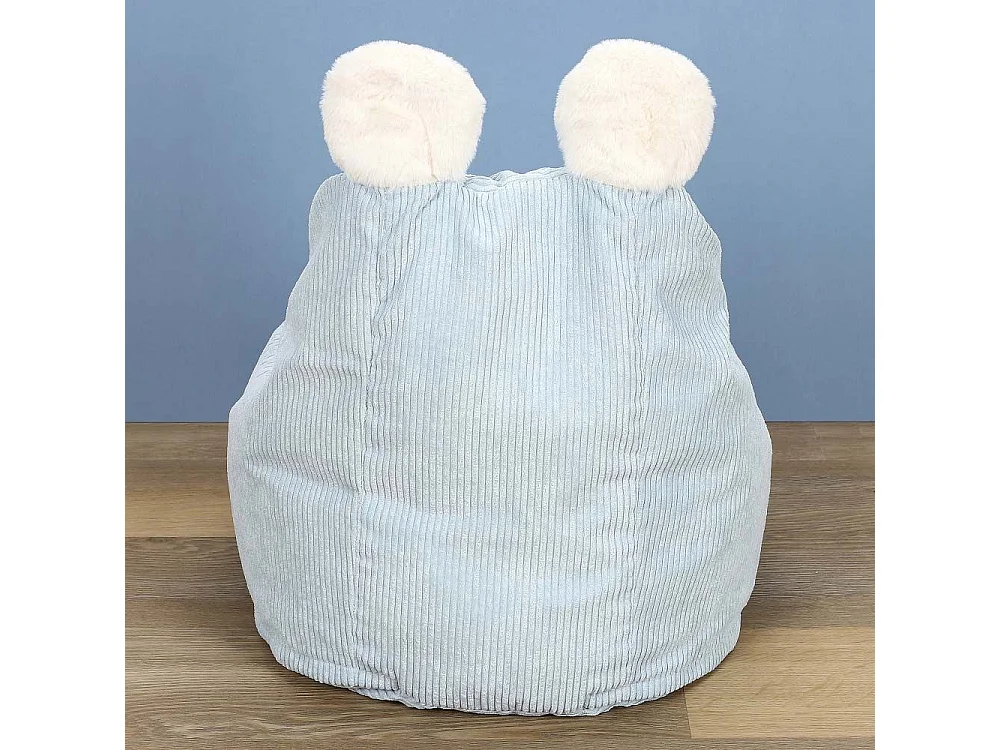 Fauteuil Poire Enfant Bleu Ted